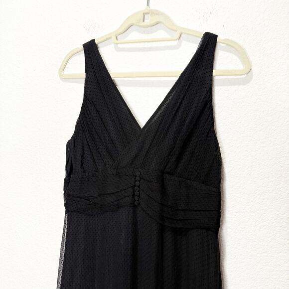 NWOT The J. Peterman Co. Vintage 90s Silk Dot Dress Whimsigoth Midi Deadstock - Picture 2 of 9